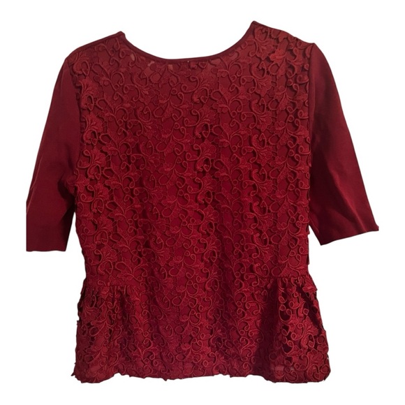 ANN TAYLOR matching top to the lace embroidered skirt also listed Medium. - Picture 2 of 7